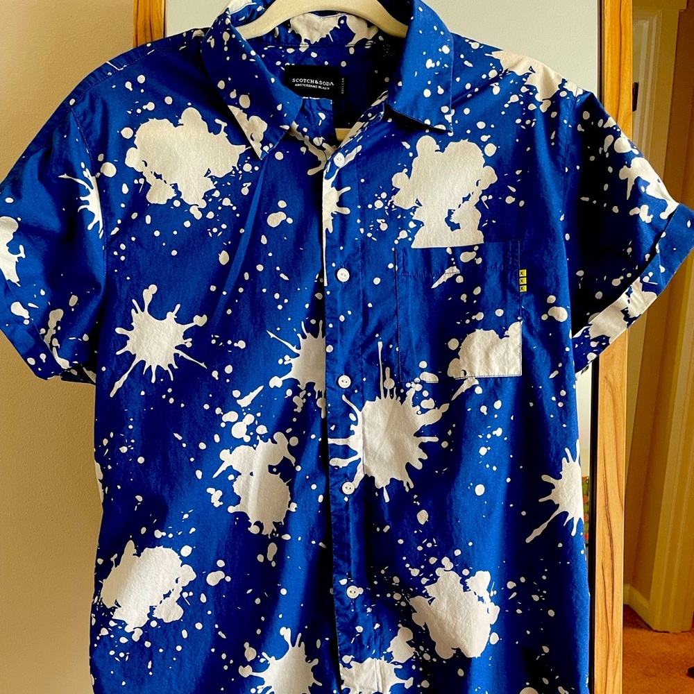 Scotch and Soda short sleeve shirt NWT, size L